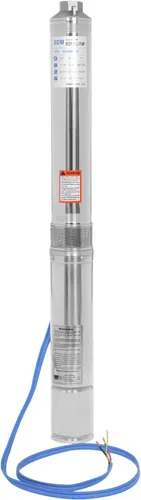 Bomba sumergible de pozo profundo, bomba sumergible de 3.86 pulgadas y 2 HP, bomba de pozo profundo de 360.89 pies con cable de 9.84 pies de largo,