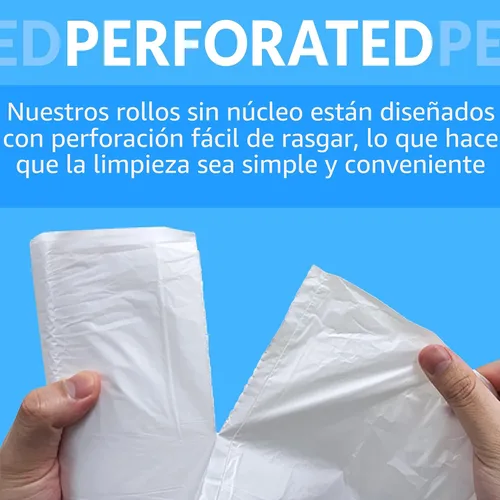 Miniatura 5 de Reli. Bolsas de basura de 6 a 10 galones 1000 bolsas transparentes Baño Fuertes Basura