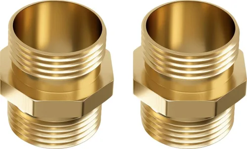 Miniatura 10 de DBR Tech® Adaptador de manguera hembra a hembra Conector de manguera de jardín resistente a prueba de fugas, accesorios de latón de agua GHT
