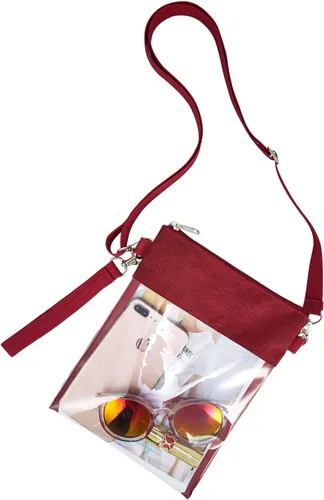Miniatura 12 de USPECLARE Bolsa transparente aprobada para estadios, bolsa cruzada transparente para trabajo, conciertos y deportes