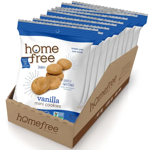 Miniatura 12 de Homefree Mini Caja de Galletas con Doble Chispas de Chocolate, Sin Gluten, Sin Nueces, Vegano, Seguro para la Escuela y Refrigerio Amigable