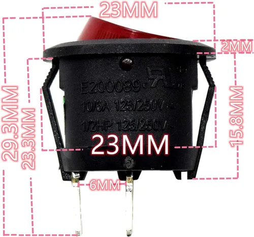 Miniatura 3 de Paquete de 3 interruptores de encendido y apagado 440003992 270046001 compatibles con Hoover Windtunnel UH70815 UH70819 UH70821 UH70829 UH70832