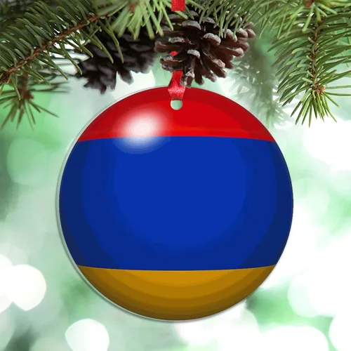 Miniatura 14 de Bandera de Cabo Verde, decoración para árbol de Navidad, bola 3D, recuerdo de la ciudad del país, adornos de Navidad personalizados, decoración