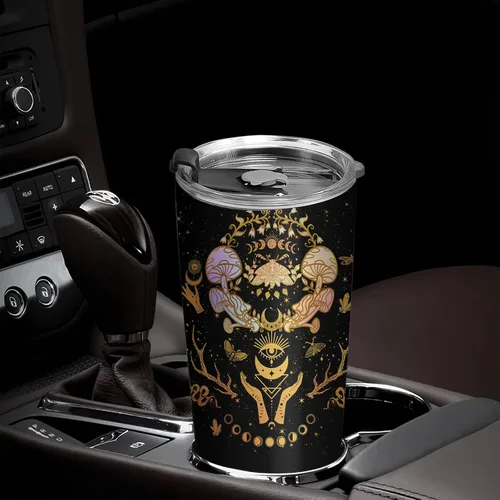 Miniatura 2 de Regalos de Géminis para mujeres - Vaso de cumpleaños del zodiaco, taza gótica de astrología bruja, taza de café aislada de constelación con tapa 20