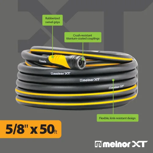 Miniatura 3 de Melnor 88050AMZ XT Fusion - Manguera de jardín de 5/8 pulgadas x 50 pies, duradera, ligera, resistente a las torceduras, mezcla de polímeros