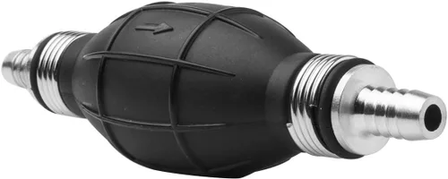 Miniatura 6 de 10 mm 3/8 pulgada Bomba de cebado de tipo foco de 10 mm, de goma, para transferencia de combustible, línea de combustible de vacío, bomba de mano