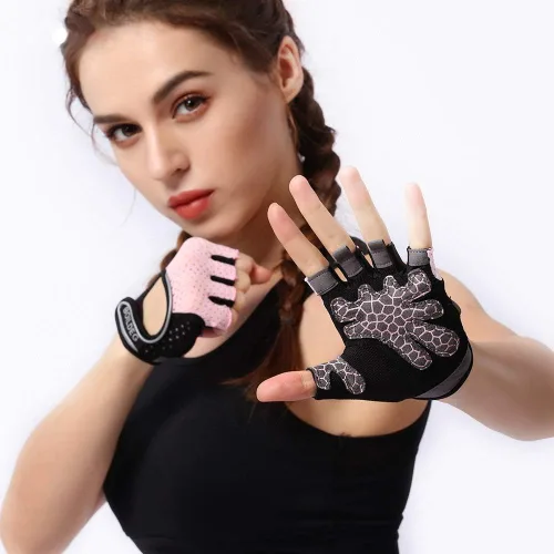 Miniatura 7 de Guantes de entrenamiento antideslizantes diseñados para hombres y mujeres, guantes de fitness, guantes de gimnasio, guantes de levantamiento