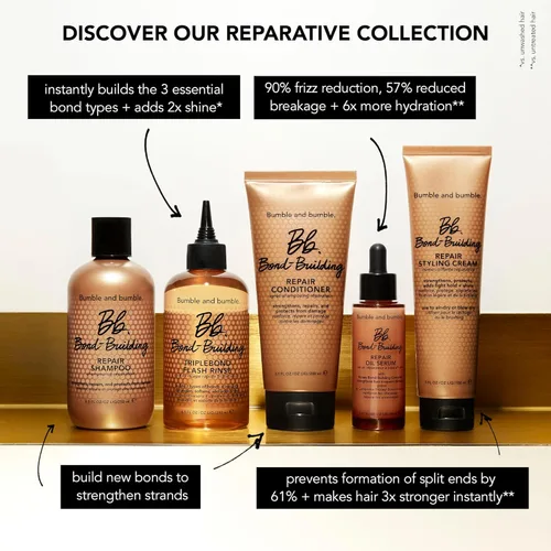 Miniatura 7 de Bumble and bumble. Bond-Building Hair Repair Shampoo Strengthens and Prevents Breakage Smooths Frizz, Adds Shine For Damaged Curly, Wavy