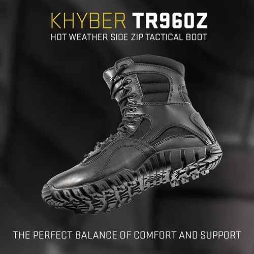 Miniatura 3 de TACTICAL RESEARCH TR Khyber TR960Z Botas tácticas con cremallera lateral para hombre