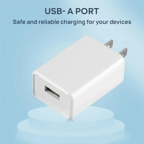 Miniatura 5 de Cubo de cargador de pared 5V2A, fuente de alimentación USB, bloque de carga, enchufe de pared universal, ladrillo, cargador rápido de viaje, Blanco