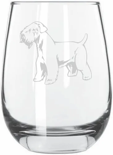 Miniatura 531 de Sakhalin Husky Dog - Copa de vino grabada personalizada de 15.25 onzas sin tallo