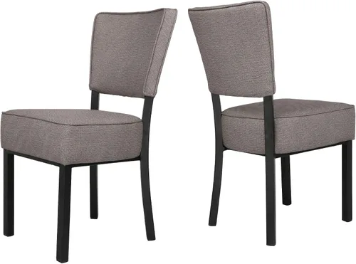 Miniatura 8 de LUCKYERMORE Juego de 2 sillas de cocina y comedor, modernas sillas laterales de piel sintética con cojín suave para sala de estar, dormitorio
