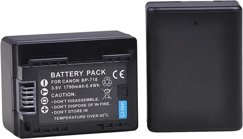 Miniatura 3 de Paquete de baterías para videocámara Canon VIXIA HF R300 R400 R500 HD