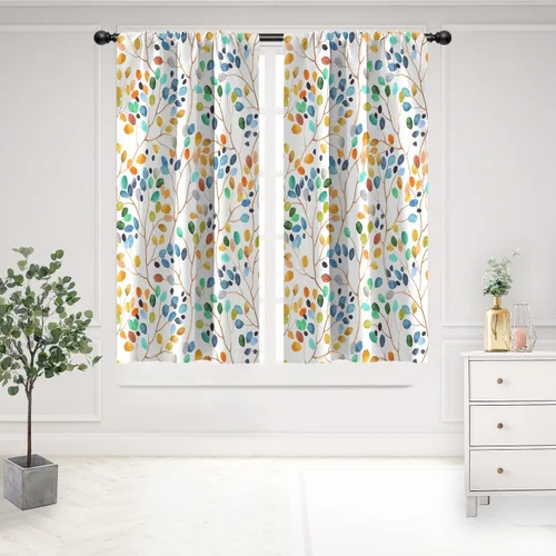Miniatura 23 de Cortinas de cocina de estilo granja occidental con bolsillo para cortinero, pequeñas y cortas, estilo café rústico, cabaña, puerta de granero