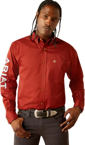 Miniatura 28 de Ariat Camisa de sarga con logotipo del equipo para hombre