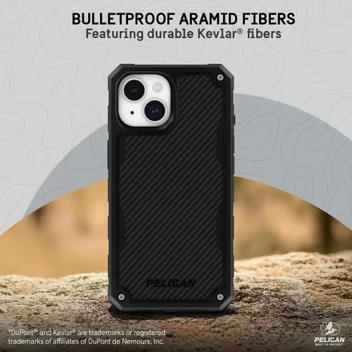 Miniatura 4 de Pelican Shield Series - Funda para iPhone 13/14 de 6.1 pulgadas [compatible con MagSafe] [protección contra caídas de grado militar de 21 pies]