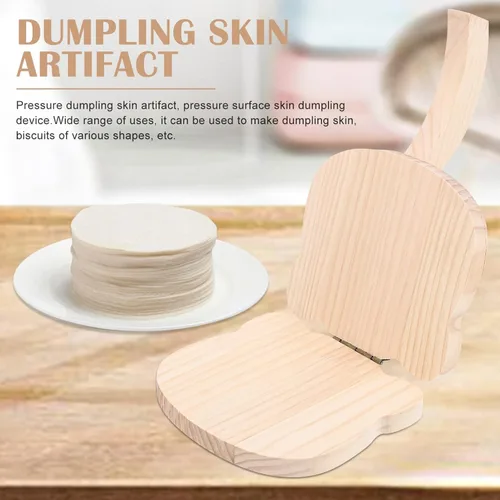 Miniatura 5 de Yardwe Máquina para hacer bolas de masa de madera, rodillo de bola de masa, herramienta de prensado de bolas de masa Roti, prensa de pastelería