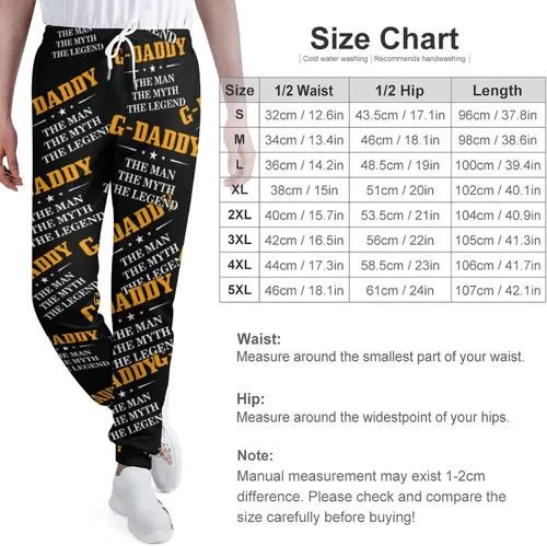 Miniatura 2 de G-Daddy The Man The Myth The Legend Soft Womens and Mens Sweatpants Cozy Fit Elastic Athletic Lounge Pants Workout