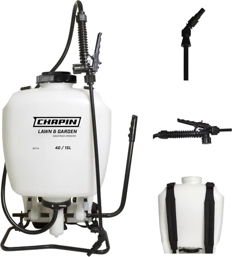 Miniatura 9 de Chapin International 63924 Pulverizador de mochila con batería de pulverización extendida de 4 galones y 24 V, con boquilla de latón ajustable, 1