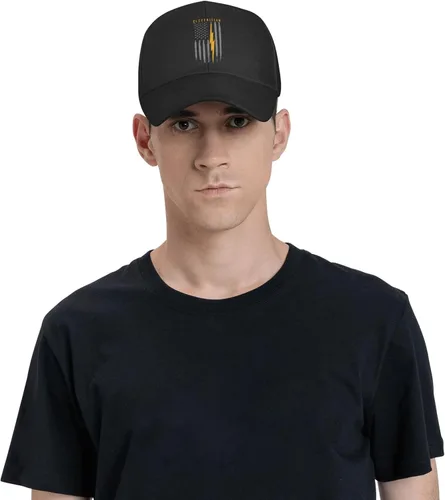 Miniatura 6 de Gorra de béisbol de electricista estadounidense con bandera de Estados Unidos