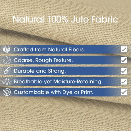 Miniatura 7 de Pico Textiles - Tela de arpillera natural de 40 pulgadas de ancho, 1 yarda (3 pies), se vende por yarda, ideal para bodas, manualidades en casa