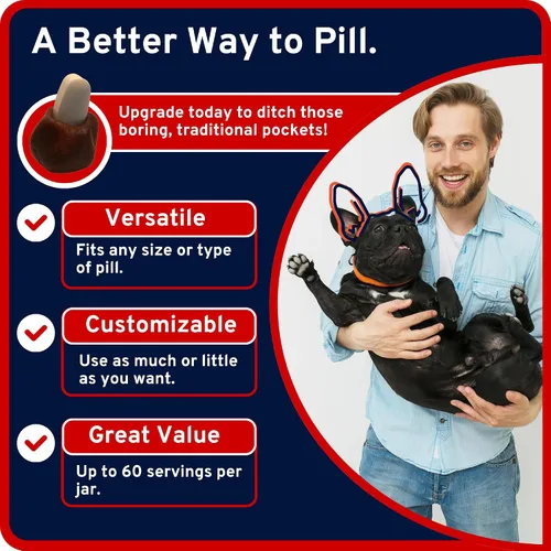 Miniatura 3 de Maddie's American Pet Products Easy Pill Ultra - Envoltura para perros – Bolsillo para ocultar píldoras hipoalergénicas, bolsa o envoltura – Fórmula