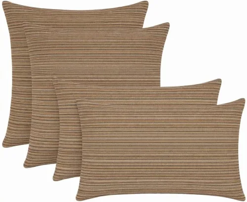 Miniatura 18 de RSH DECOR: Sunbrella Lumbar & Square Pillows Set of 4 20" x 12" & 17" x 17" Water & Fade-Resistant Fabric Outdoor Throw Pillows for Patio