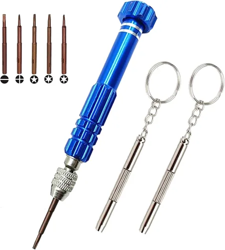 Miniatura 9 de Esinam Destornillador pequeño multifuncional 8 en 1 para lentes, reparación de gafas, mini kit de destornillador para teléfono celular, gafas