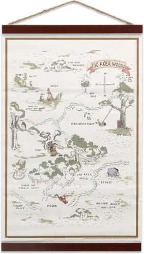 Miniatura 11 de Open Road Brands Disney Winnie the Pooh Adventure Banner Colgante de Lona - Decoración de Pared Divertida de Pooh y Amigos para el Hogar