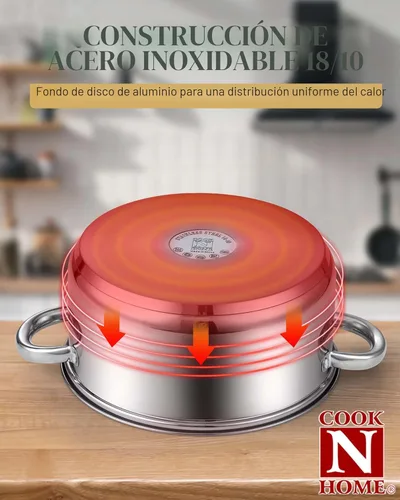 Miniatura 5 de Cook N Home 12 unidades de acero inoxidable Mango de plata de acero inoxidable