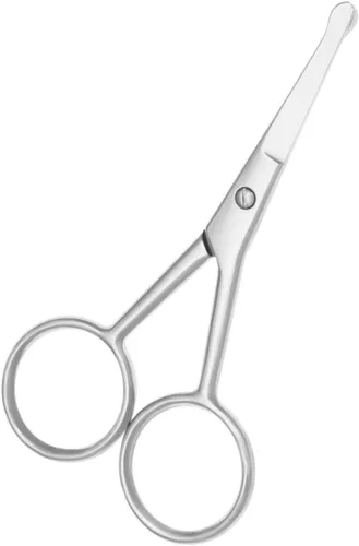 Miniatura 2 de Tijeras de manicura prémium de punta redondeada, multiusos, de acero inoxidable, para cutículas, pedicura, belleza, para uñas, cejas, pestañas, piel