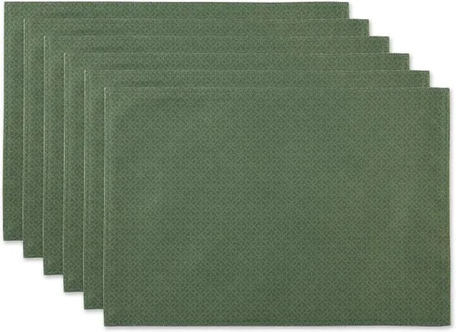 Miniatura 20 de DII Colección de mesa para interior/exterior con agujero para sombrilla con cremallera, lavable a máquina, celosía tonal, mantel, 60 pulgadas