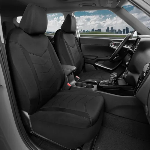Miniatura 3 de Motor Trend SpillGuard 2 - Fundas de asiento negras para automóviles y fundas de asiento para camiones - Forro de neopreno, fundas de asiento Negro