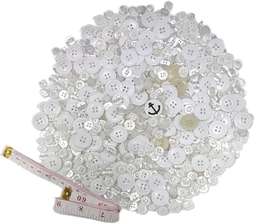 Miniatura 22 de 500-700 PZA Botones de Resina Marrón Claro, Varios Tamaños y Formas para Costura Infantil, Manualidades DIY, Botones Pintados a Mano para Arte