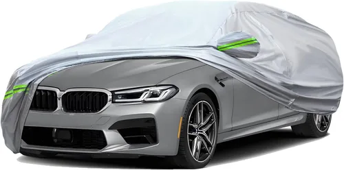 Miniatura 17 de TUCAREST - Funda de auto completa de 6 capas de alta calidad, diseño de cremallera de carcasa dura, impermeable, resistente a la intemperie