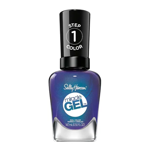 Miniatura 10 de Sally Hansen Miracle Gel™, Metro Midnight, Fórmula de larga duración, tipo gel, sin necesidad de lámpara UV, esmalte de uñas púrpura 564 Metro