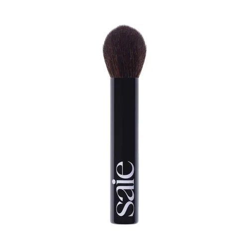 Saie The Fluffy Brush - Cepillo de maquillaje suave, de múltiples usos, prensado + polvo suelto - Cepillo de maquillaje esponjoso con punta cónica