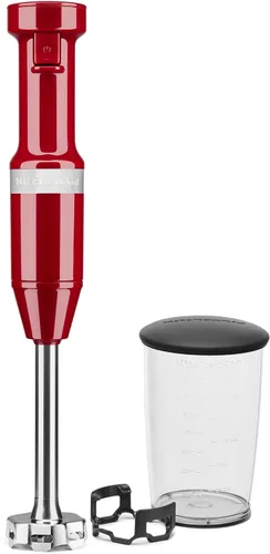 Miniatura 6 de KitchenAid Procesador de alimentos de 13 tazas, color rojo imperio y batidora de mano con cable de velocidad variable - KHBV53