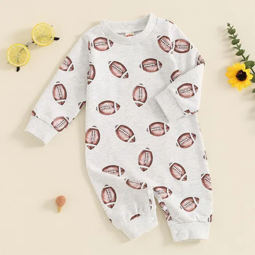 Miniatura 2 de FYBITBO Ropa de bebé niño niña Santa manga larga mono mameluco recién nacido primera Navidad traje de una pieza
