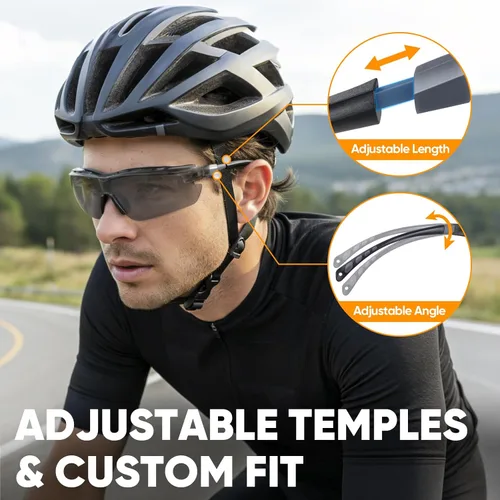 Miniatura 4 de TICONN Gafas de seguridad antivaho para hombres y mujeres, gafas protectoras ANSI Z87.1 a prueba de rayones con brazos ajustables y protección UV