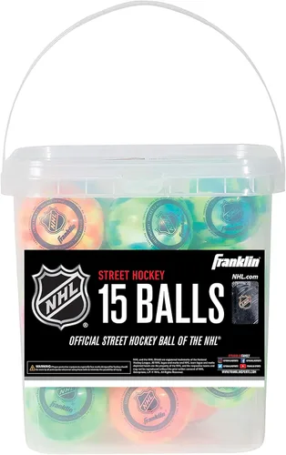 Miniatura 7 de Franklin Sports - Pelotas de hockey callejero NHL - Sin rebote para uso en exteriores y en patines - Tamaño oficial para hockey callejero juvenil