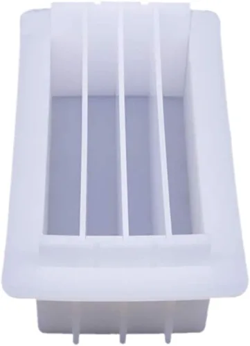 Miniatura 2 de JOONOR Divisores de molde de jabón de silicona para pan de 8 pulgadas, tablero de división de acrílico, rectangular, blanco, herramienta de Color 3