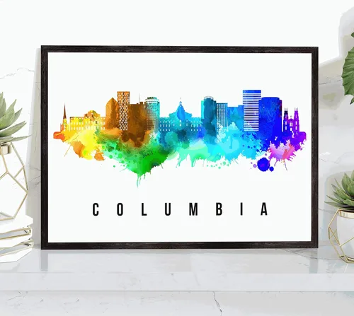 Miniatura 9 de Pera Print Rochester Skyline New York Póster, pintura de paisaje urbano de Nueva York, impresión de paisaje urbano y monumentos, arte de pared