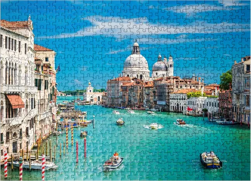 Miniatura 8 de MyPuzzle Grand Canal in The Sunshine of Summer in Venice Italy - Rompecabezas de 100 piezas prémium para adultos