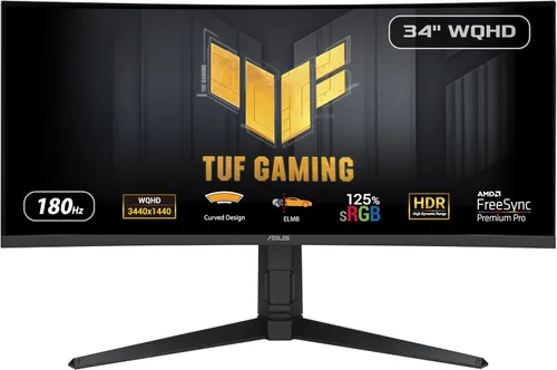 Miniatura 8 de ASUS TUF Gaming - Monitor curvo HDR de 32 pulgadas 1440P (VG32VQ1B) QHD (2560 x 1440), 165 Hz (admite 144 Hz), 1 ms, ELMB, altavoz, FreeSync
