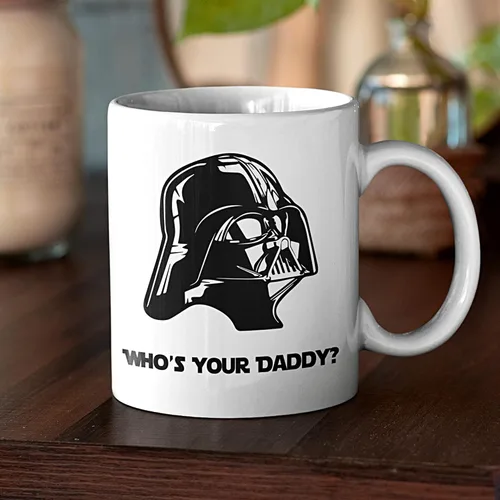 Miniatura 3 de Taza con texto en inglés «Who's Your Daddy», «Darth Cup, The Empire, StarWars», «I'm Your Daddy, Dad You Are My Father», regalo del día del padre
