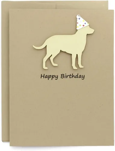 Miniatura 17 de Tarjeta de cumpleaños de pastor australiano negro Tarjeta de felicitación para mascotas con tema de perro australiano negro Sombrero de fiesta