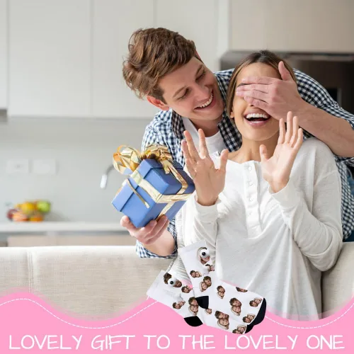 Miniatura 6 de Yopicks Calcetines personalizados tomados de la mano con foto, calcetines personalizados con manos, calcetines divertidos regalos para novio