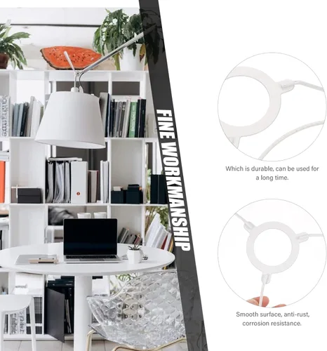 Miniatura 2 de Uonlytech Pantalla de jaula de techo para colgante útil para el hogar, marcos de arte prácticos, marcos de decoración de marcos de araña blanca