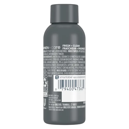 Miniatura 2 de DOVE MEN + CARE Champú y Acondicionador Fortificante 2 en 1 para Cabello Normal a Graso Fresco y Limpio con Cafeína Ayuda a Fortalecer el Cabello